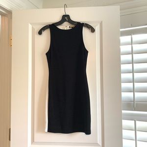 Do & Be Bodycon Black & White Mini Dress